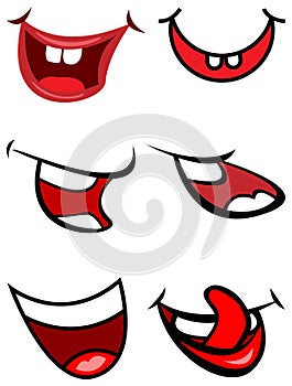 Funny smile mouths