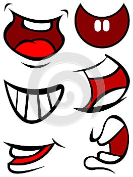 Funny smile mouths