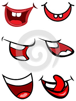 Funny smile mouths photo