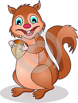 Funny squirrel cartoon