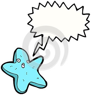 Funny starfish cartoon