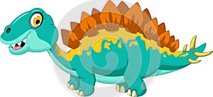 Funny stegosaurus cartoon