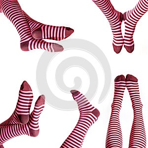 Funny striped socks