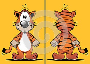 Funny Tiger Cartoon Mascot