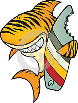 Funny tiger shark