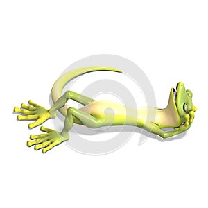 Funny toon gecko