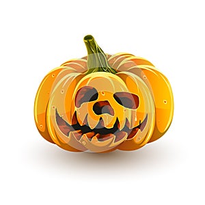 Funny toothy Halloween pumpkin