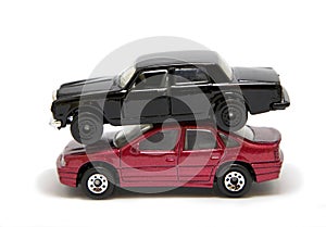 Funny toy car stack
