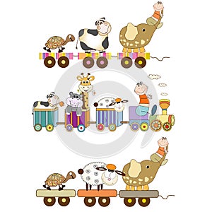 Funny toys train set