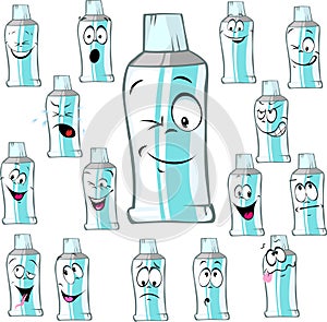 Funny tube cartoon - vector illustration