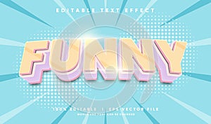 funny vector text effect with modern style