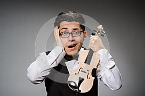 Funny violin player