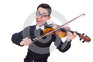 Funny violin player