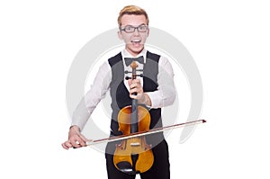 Funny violin player