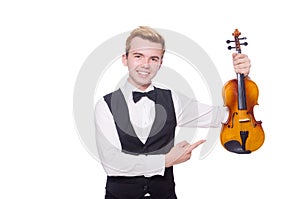 Funny violin player