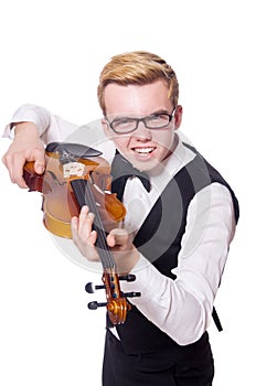 Funny violin player