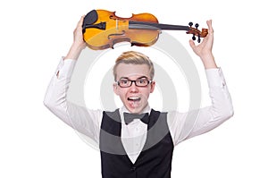 Funny violin player