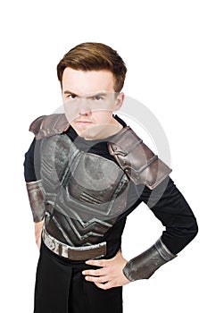 Funny warrior isolated