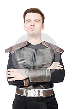 Funny warrior isolated