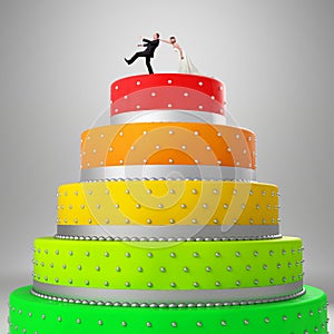 Funny wedding cake