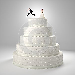 Funny wedding cake
