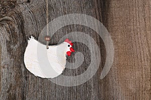 Funny Welcome White Chicken Country Cottage Kitchen Wood Shape D