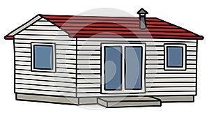 Funny white mobilhome