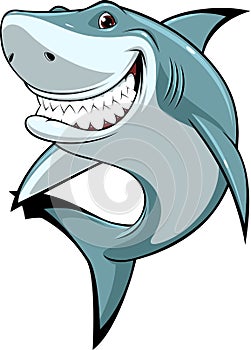 Funny white shark