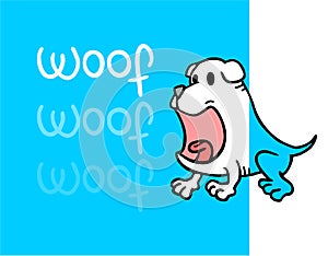 Funny woof card