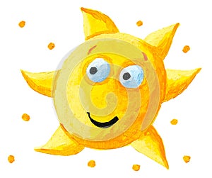 Funny yellow sun