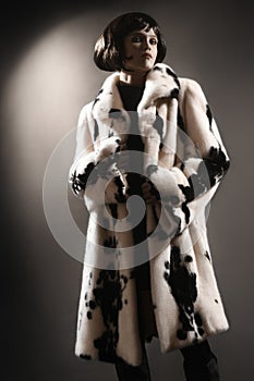 Fur coat winter clothes fashion