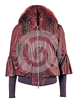 Fur collar jacket