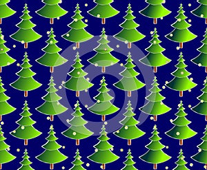 Fur-tree`s seamless pattern photo