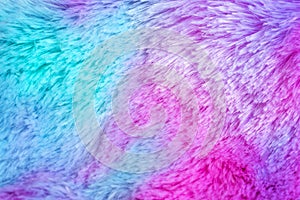 Fur of a unicorn, rainbow background. Trendy design of webpunk and vaporwave.