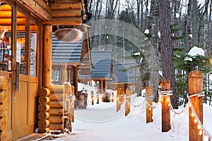 Furano, Hokkaido, Japan winter cabins