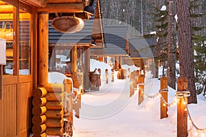 Furano, Hokkaido, Japan winter cabins