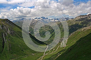 Furkapass in Switzerland