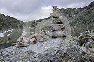 Furkot valley hiking trail in High Tatras, Soliasko, Slovakia, summer touristic season, wild nature, touristic trail,