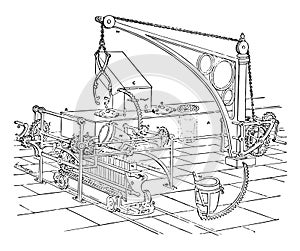 Furnace Apparatus for Minting vintage illustration photo