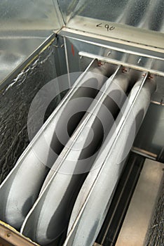 Furnace Heating, Heat Exchanger Unit Closeup