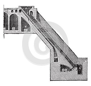 Furnace Livermore, vintage engraving