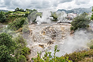 Furnas on the island of Sao Miguel, Portugal
