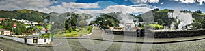 Furnas town panorama photo