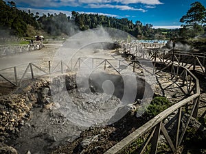 Furnas volcanic thermal springs