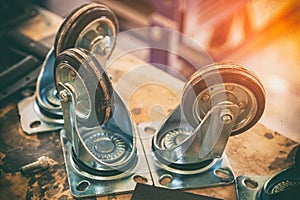 Furniture caster wheel