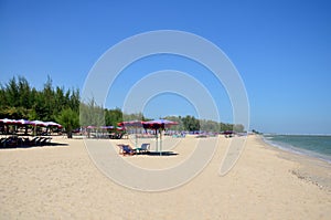 Furniture on Cha am Beach