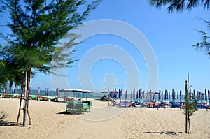 Furniture on Cha am Beach