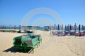 Furniture on Cha am Beach