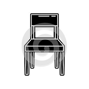 Furniture Chair  icon. Element of household for mobile concept and web apps icon. Glyph, flat icon for website design and