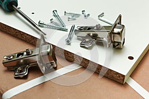Furniture fittings background.